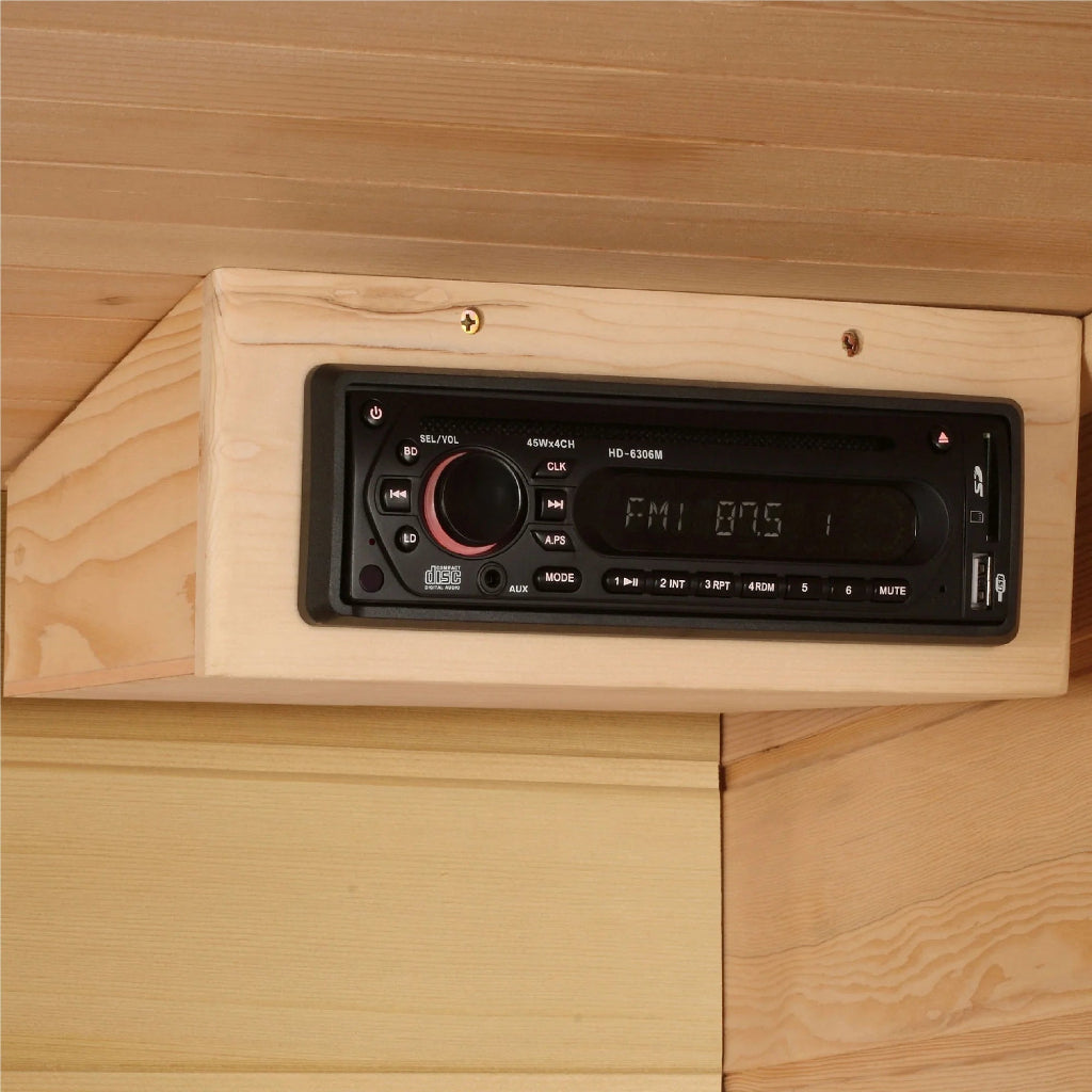 2-Person Low EMF (Under 8MG) FAR Infrared Sauna (Canadian Hemlock)