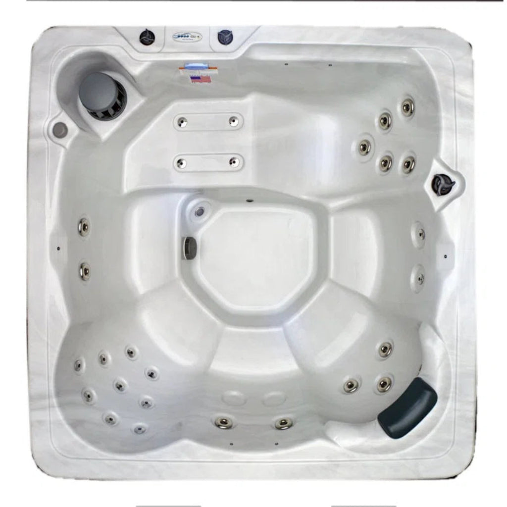 110 Volt 6 Person 29 - Jet Acrylic Square Plug and Play Hot Tub