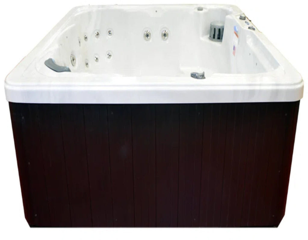 110 Volt 6 Person 29 - Jet Acrylic Square Plug and Play Hot Tub