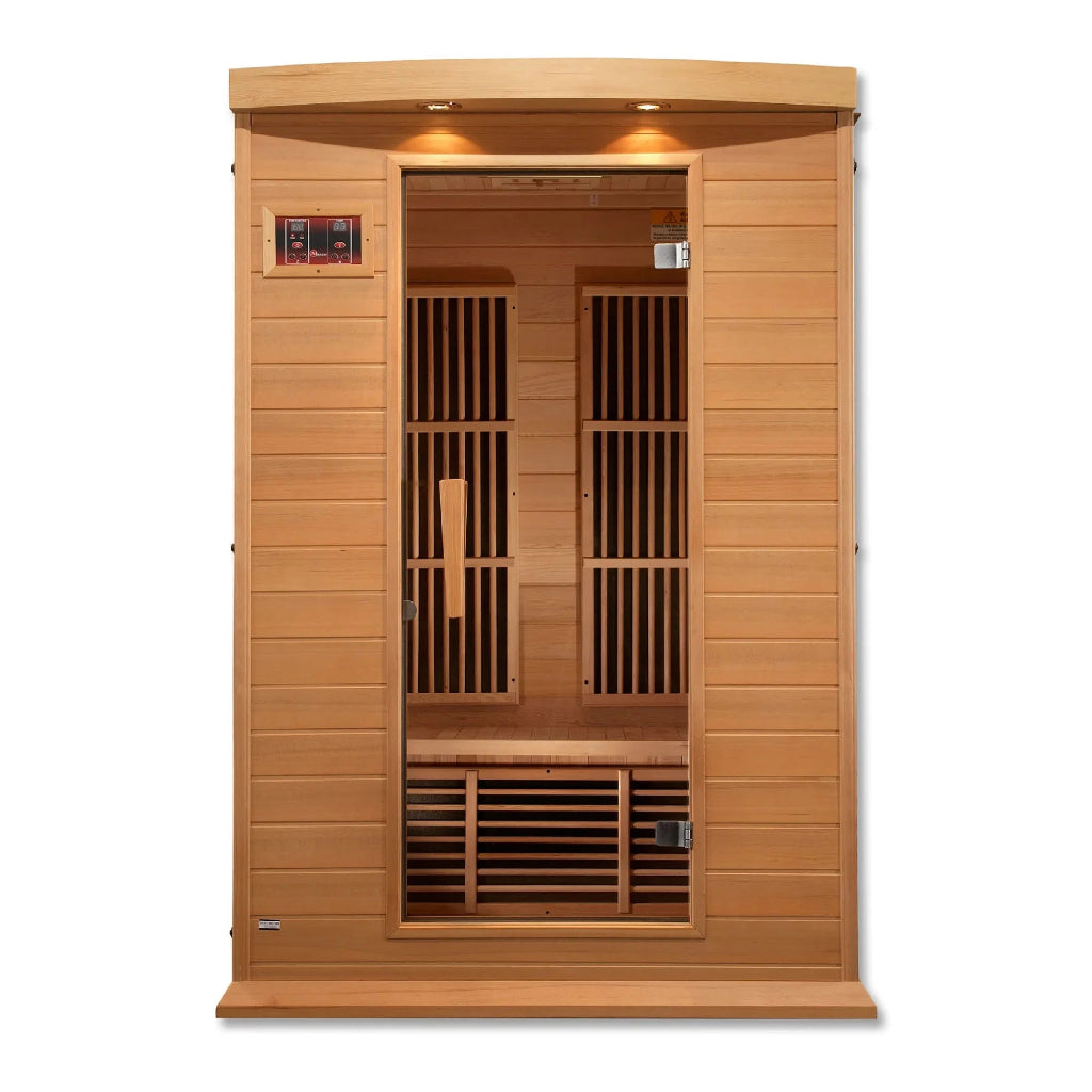 2-Person Low EMF (Under 8MG) FAR Infrared Sauna (Canadian Hemlock)