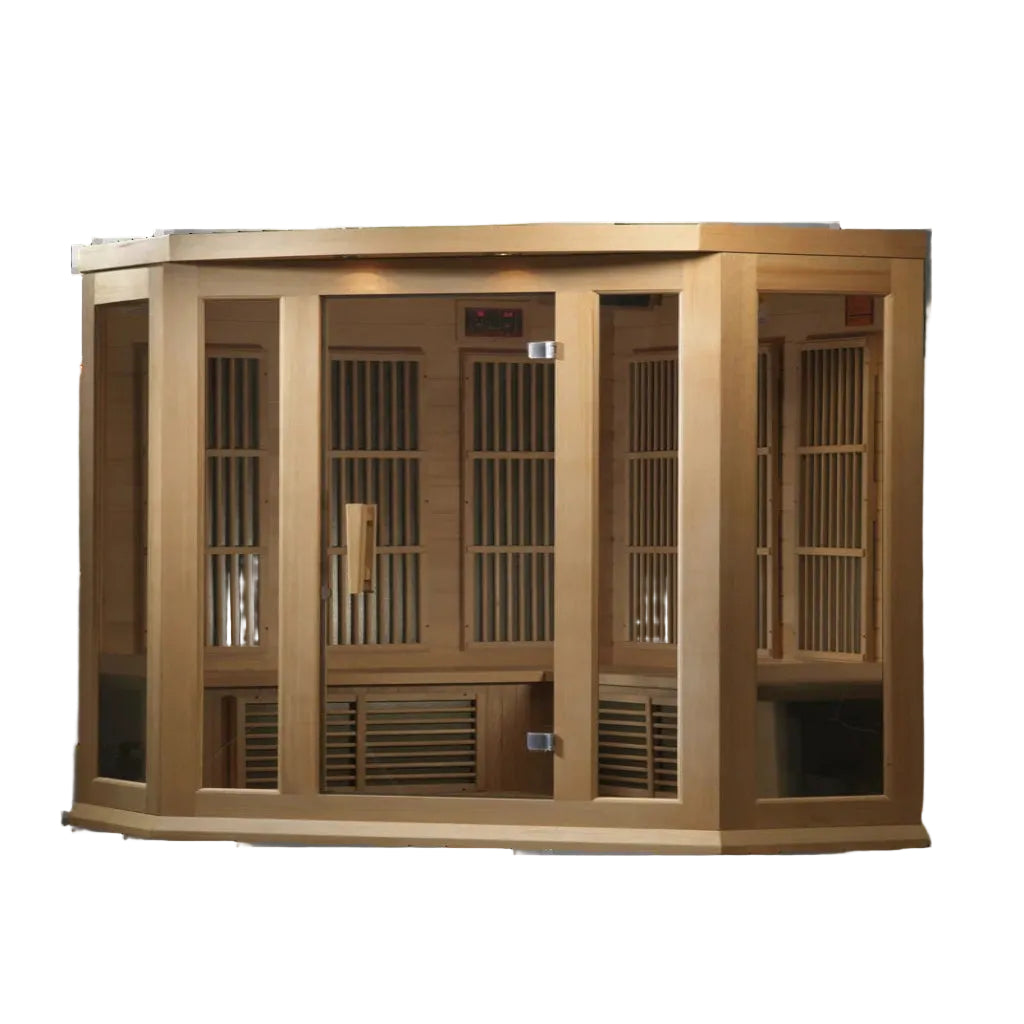 Dynamic Infrared Maxxus 3 - Person Bluetooth Compatible FAR Infrared Sauna in Hemlock